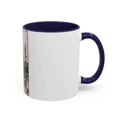 The 2 of Wands (Tarot Card) Accent Coffee Mug - Go Mug Yourself