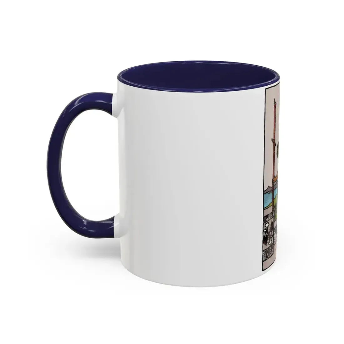 The 2 of Wands (Tarot Card) Accent Coffee Mug - Go Mug Yourself