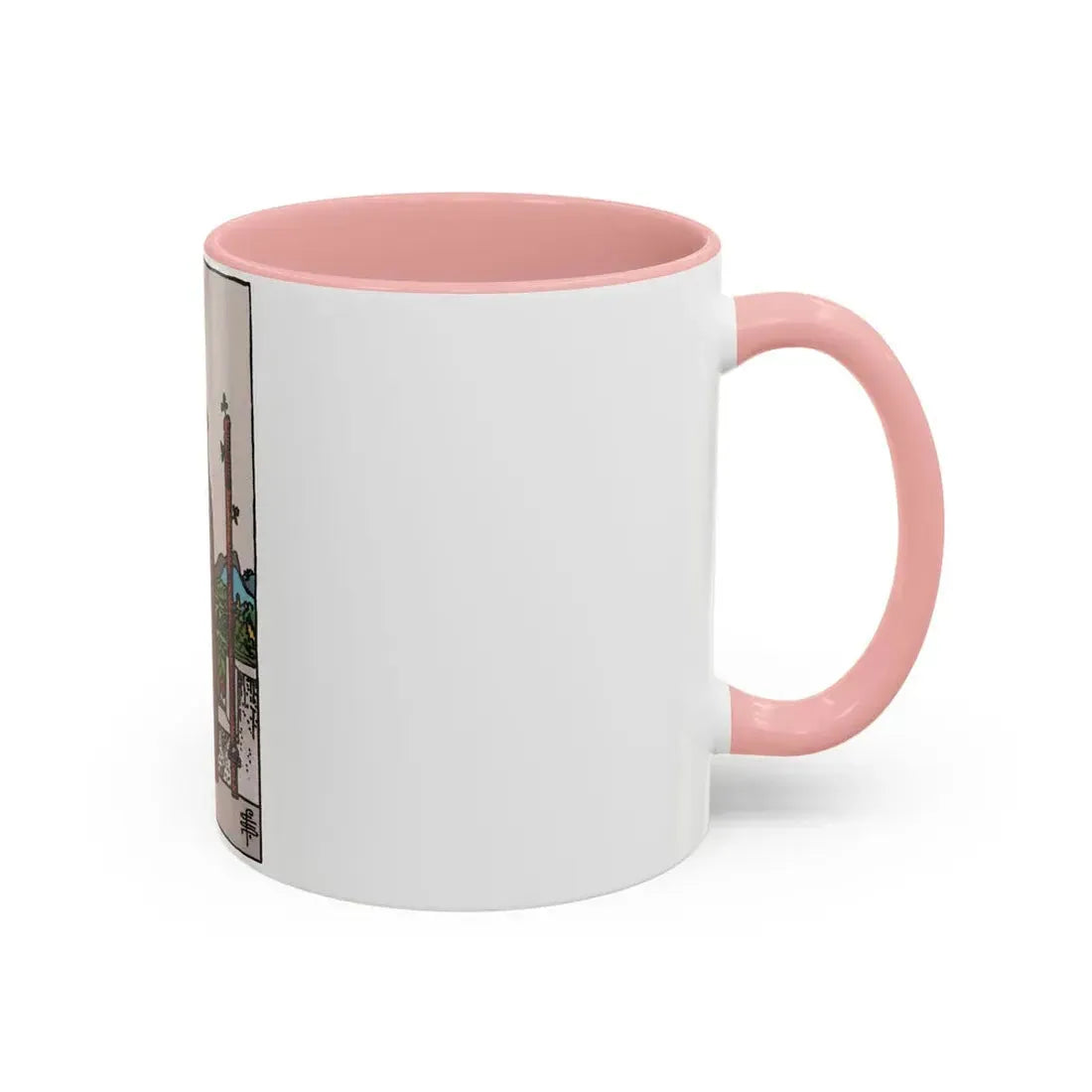The 2 of Wands (Tarot Card) Accent Coffee Mug - Go Mug Yourself