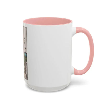 The 2 of Wands (Tarot Card) Accent Coffee Mug - Go Mug Yourself