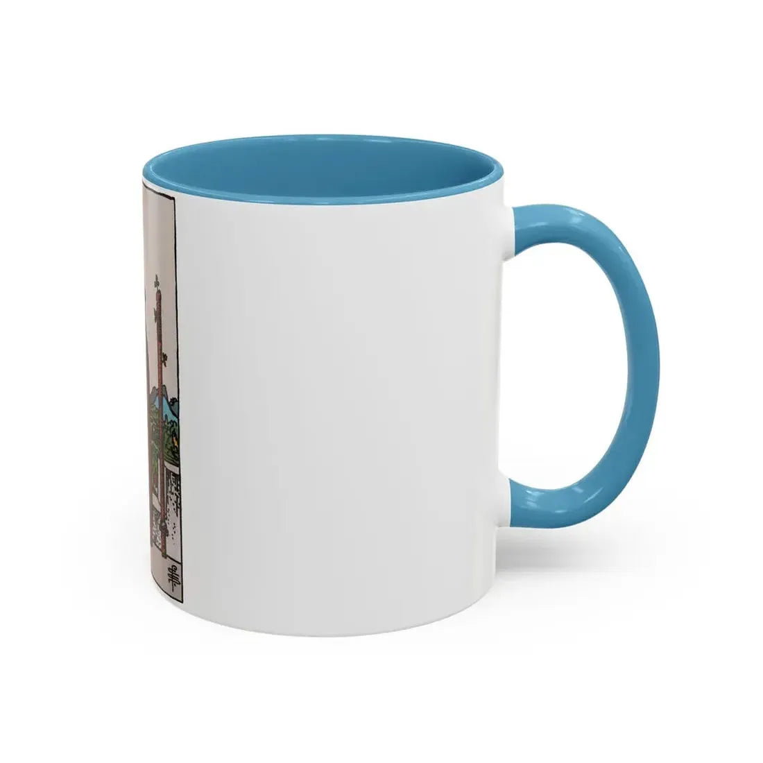 The 2 of Wands (Tarot Card) Accent Coffee Mug - Go Mug Yourself