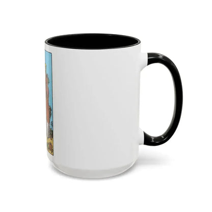 The 3 of Cups (Tarot Card) Accent Coffee Mug - Go Mug Yourself