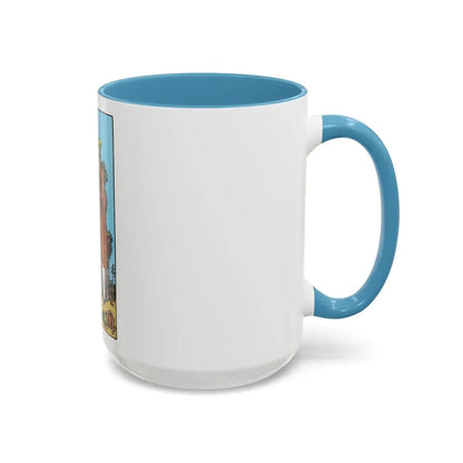 The 3 of Cups (Tarot Card) Accent Coffee Mug - Go Mug Yourself