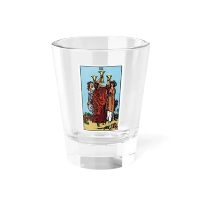 The 3 of Cups (Tarot Card) Shot Glass 1.5oz 1.5oz - Go Mug Yourself