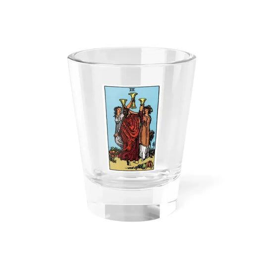 The 3 of Cups (Tarot Card) Shot Glass 1.5oz 1.5oz - Go Mug Yourself