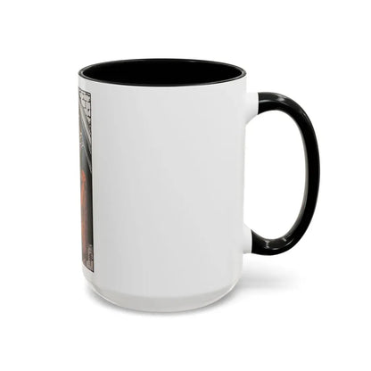 The 3 of Pentacles (Tarot Card) Accent Coffee Mug - Go Mug Yourself