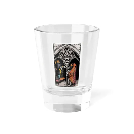 The 3 of Pentacles (Tarot Card) Shot Glass 1.5oz 1.5oz - Go Mug Yourself