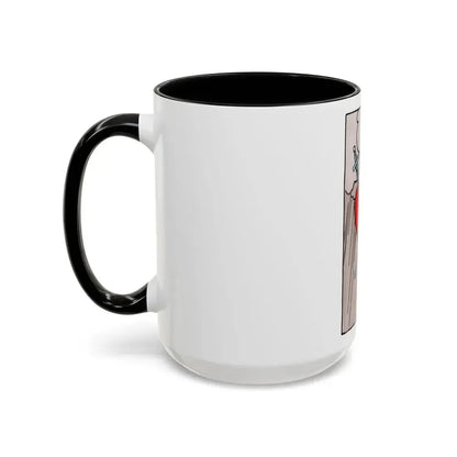 The 3 of Swords (Tarot Card) Accent Coffee Mug - Go Mug Yourself