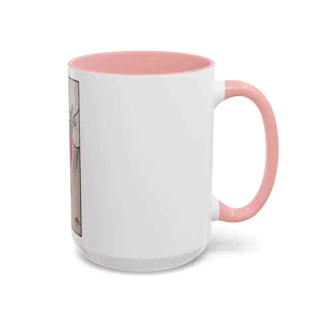The 3 of Swords (Tarot Card) Accent Coffee Mug - Go Mug Yourself