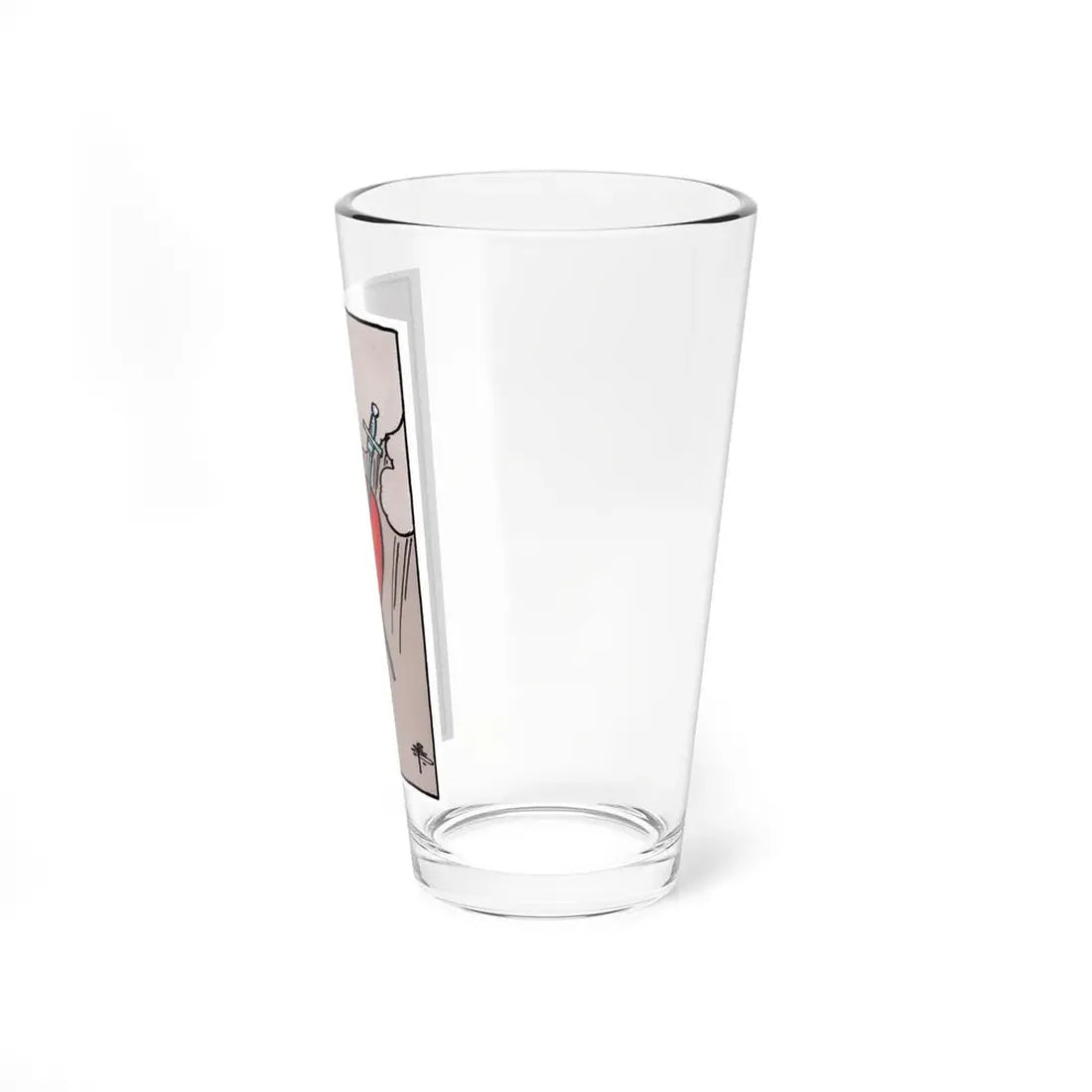 The 3 of Swords (Tarot Card) Pint Glass 16oz - Go Mug Yourself