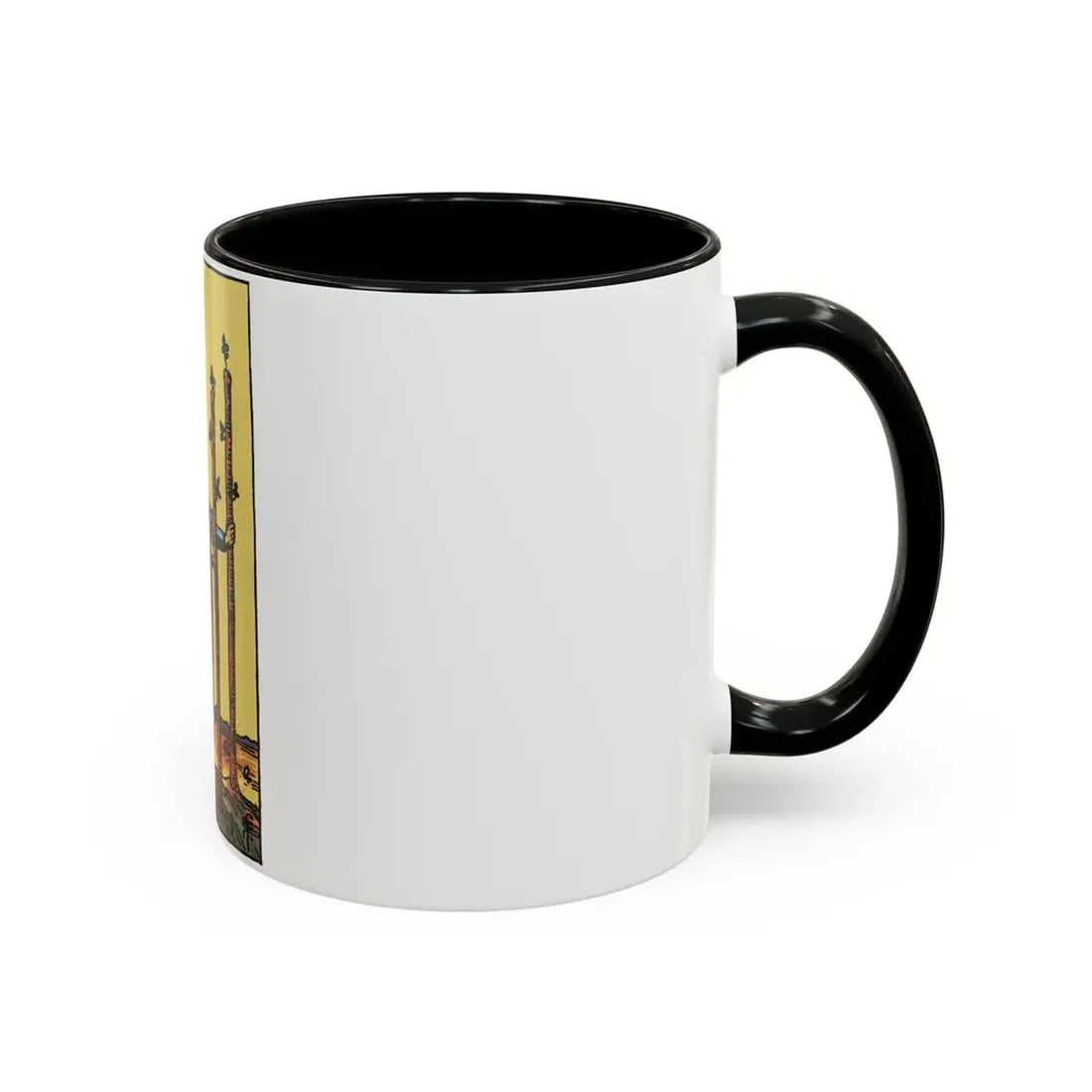 The 3 of Wands (Tarot Card) Accent Coffee Mug - Go Mug Yourself