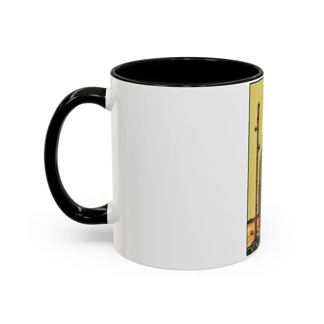 The 3 of Wands (Tarot Card) Accent Coffee Mug - Go Mug Yourself
