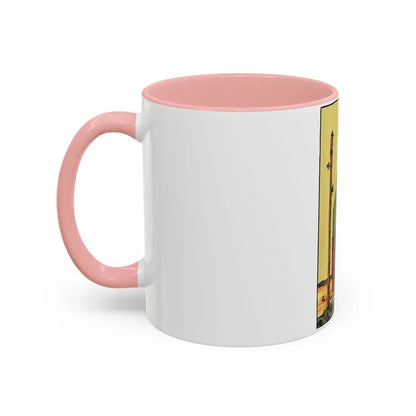 The 3 of Wands (Tarot Card) Accent Coffee Mug - Go Mug Yourself