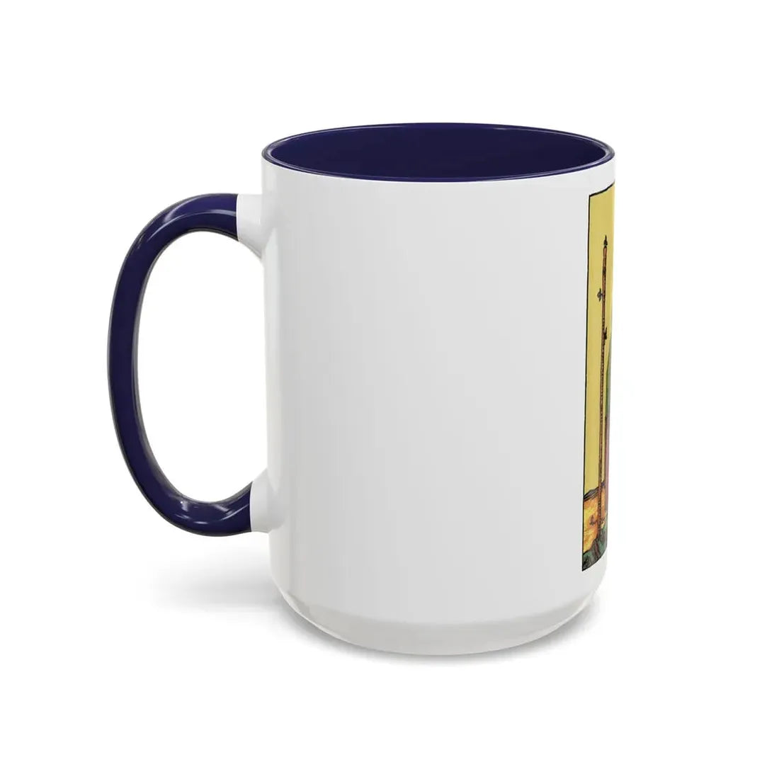 The 3 of Wands (Tarot Card) Accent Coffee Mug - Go Mug Yourself