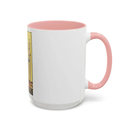 The 3 of Wands (Tarot Card) Accent Coffee Mug - Go Mug Yourself