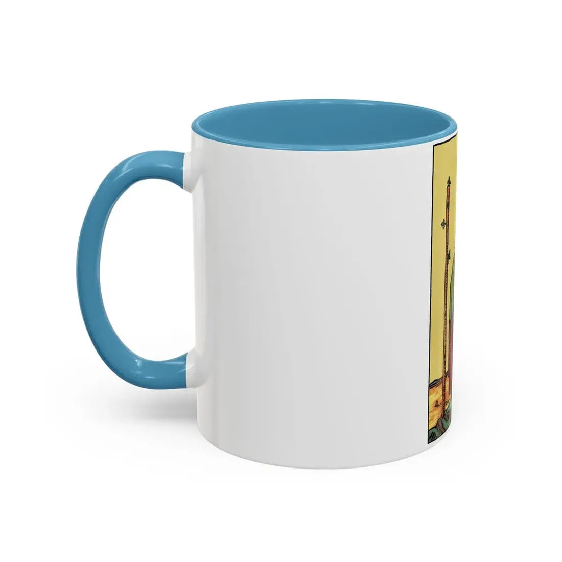 The 3 of Wands (Tarot Card) Accent Coffee Mug - Go Mug Yourself