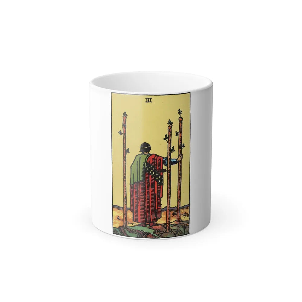 The 3 of Wands (Tarot Card) Color Changing Mug 11oz-11oz-Go Mug Yourself