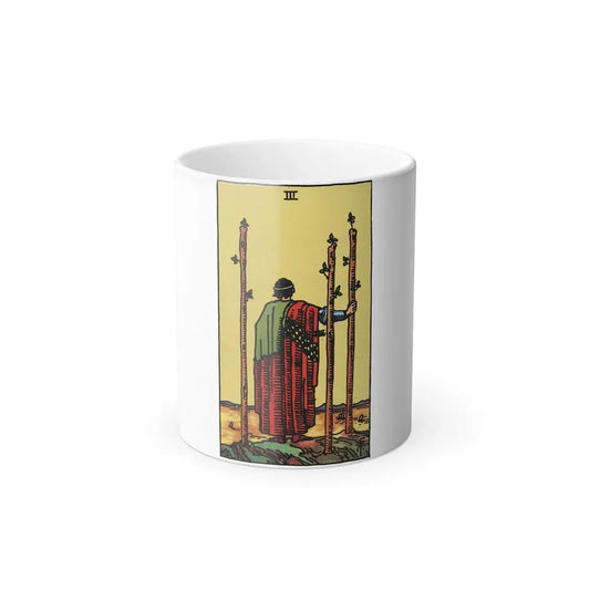 The 3 of Wands (Tarot Card) Color Changing Mug 11oz 11oz - Go Mug Yourself