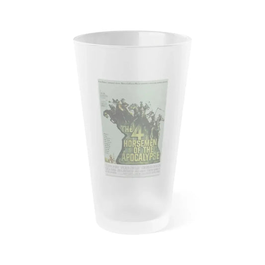 THE 4 HORSEMEN OF THE APOCALYPSE 1962 Movie Poster - Frosted Pint Glass 16oz Default Title - Go Mug Yourself