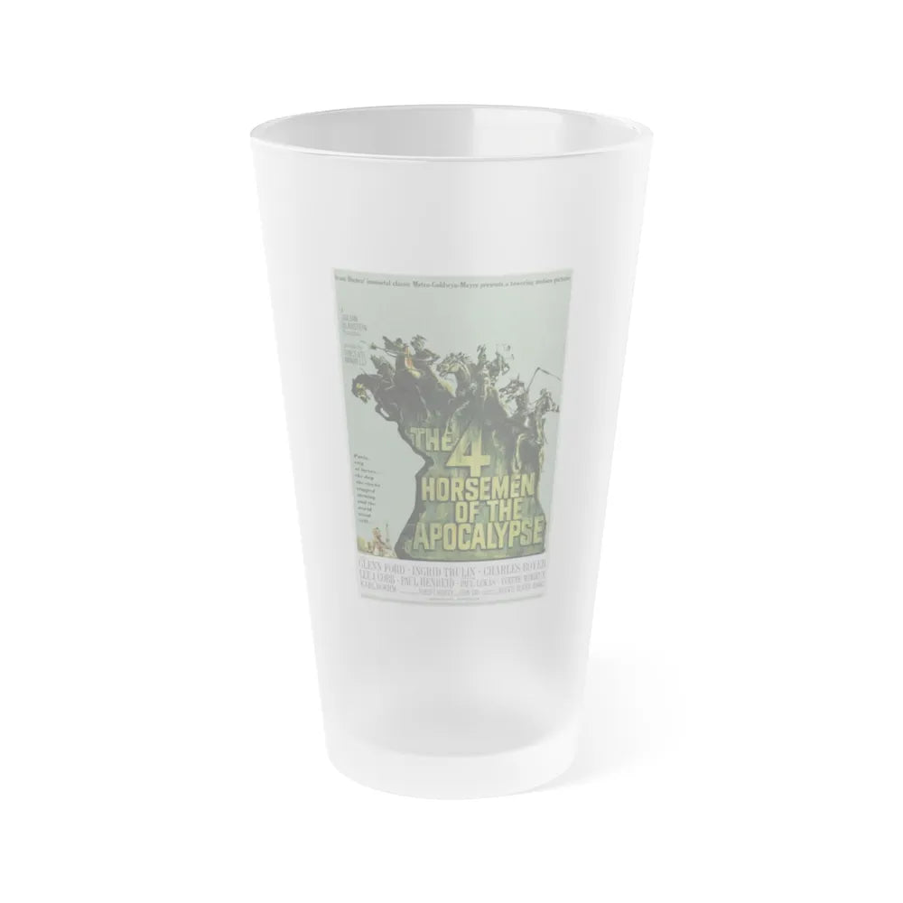 THE 4 HORSEMEN OF THE APOCALYPSE 1962 Movie Poster - Frosted Pint Glass 16oz-Go Mug Yourself