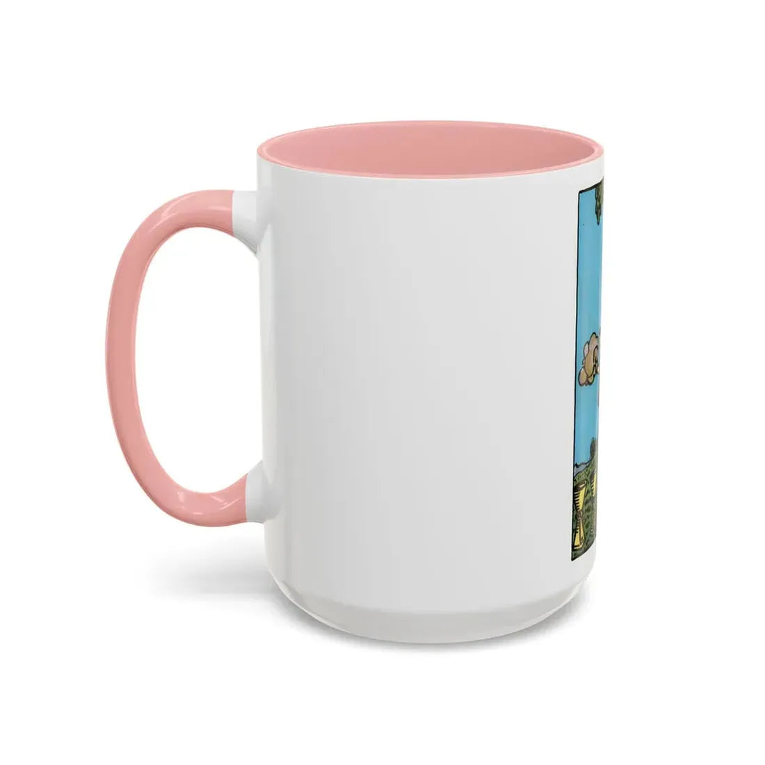 The 4 of Cups (Tarot Card) Accent Coffee Mug - Go Mug Yourself