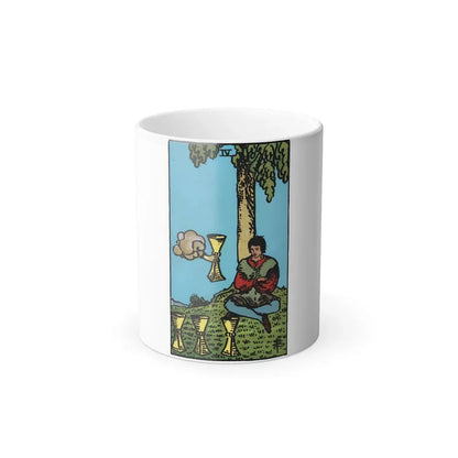 The 4 of Cups (Tarot Card) Color Changing Mug 11oz 11oz - Go Mug Yourself