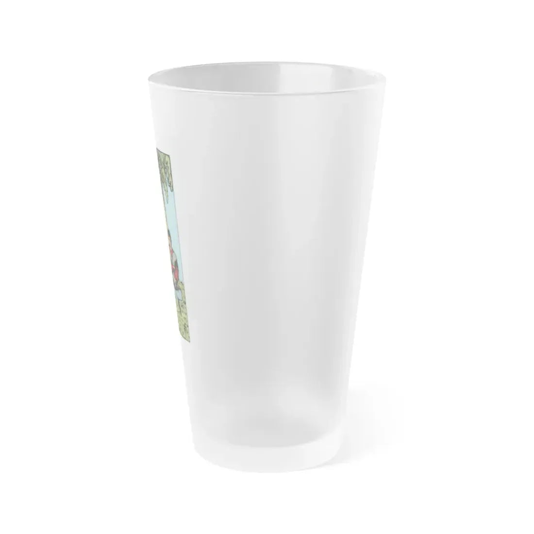 The 4 of Cups (Tarot Card) Frosted Pint Glass 16oz - Go Mug Yourself