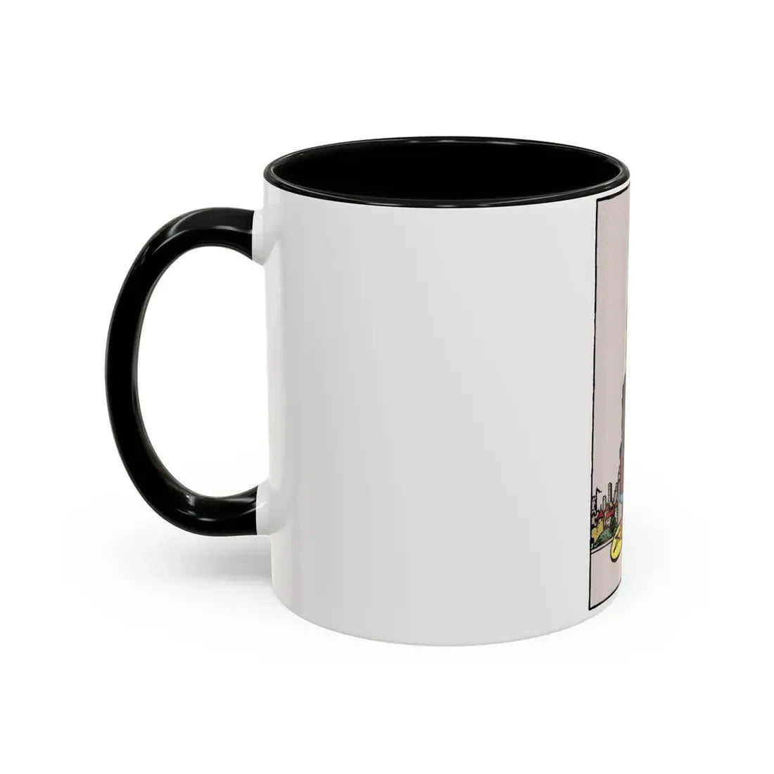 The 4 of Pentacles (Tarot Card) Accent Coffee Mug - Go Mug Yourself