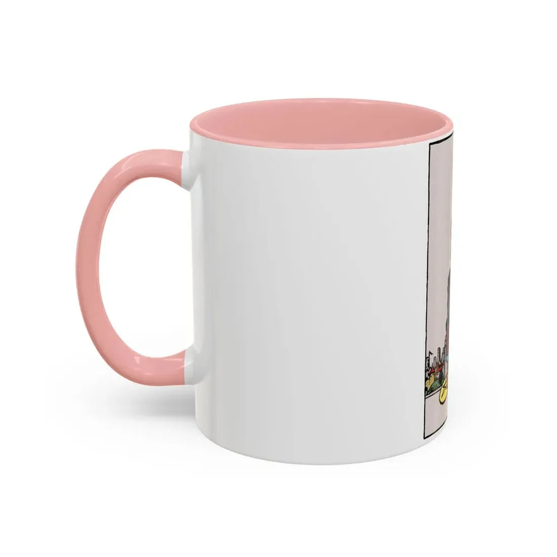 The 4 of Pentacles (Tarot Card) Accent Coffee Mug - Go Mug Yourself