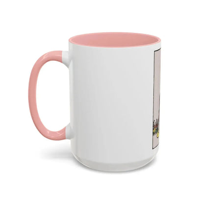 The 4 of Pentacles (Tarot Card) Accent Coffee Mug - Go Mug Yourself