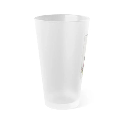 The 4 of Pentacles (Tarot Card) Frosted Pint Glass 16oz - Go Mug Yourself