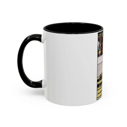 The 4 of Swords (Tarot Card) Accent Coffee Mug - Go Mug Yourself