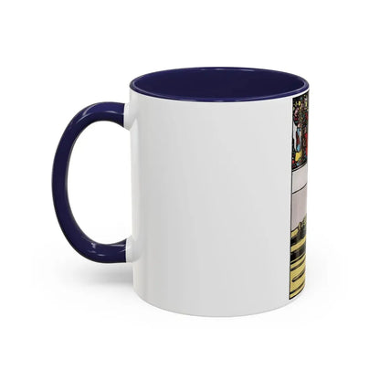 The 4 of Swords (Tarot Card) Accent Coffee Mug - Go Mug Yourself
