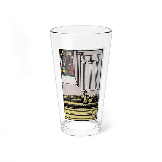 The 4 of Swords (Tarot Card) Pint Glass 16oz 16oz - Go Mug Yourself