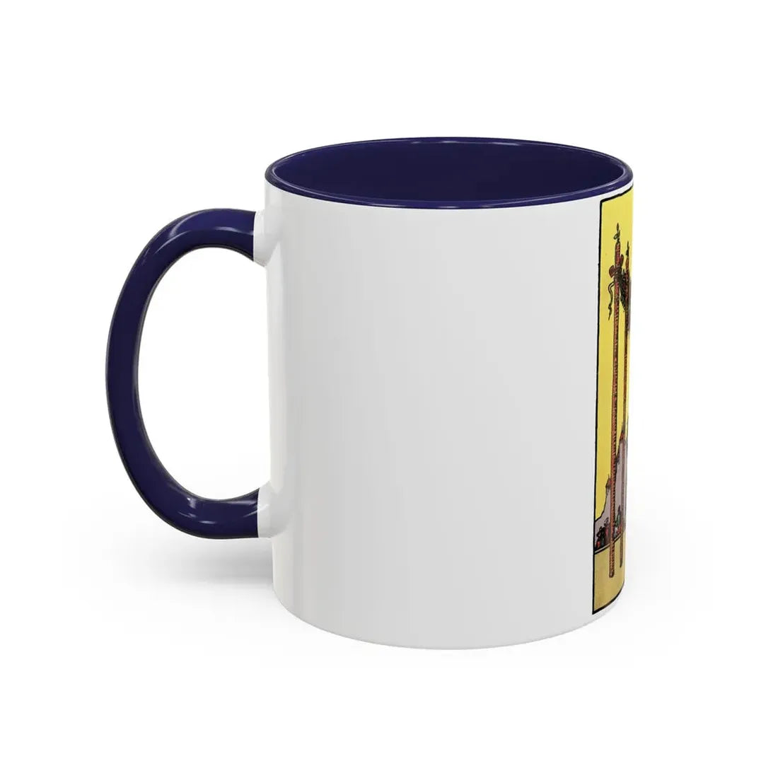 The 4 of Wands (Tarot Card) Accent Coffee Mug - Go Mug Yourself