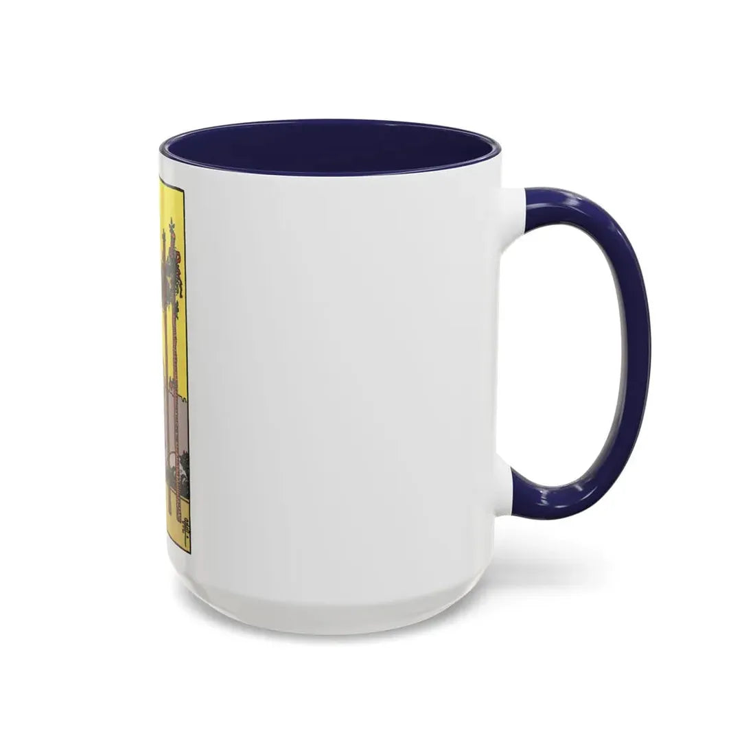 The 4 of Wands (Tarot Card) Accent Coffee Mug - Go Mug Yourself