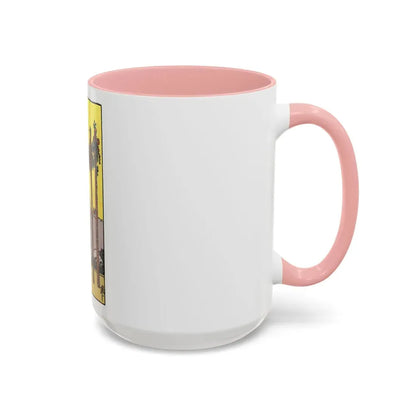 The 4 of Wands (Tarot Card) Accent Coffee Mug - Go Mug Yourself