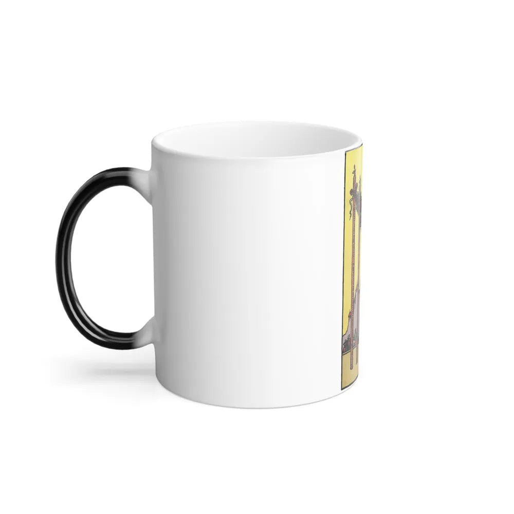 The 4 of Wands (Tarot Card) Color Changing Mug 11oz-Go Mug Yourself