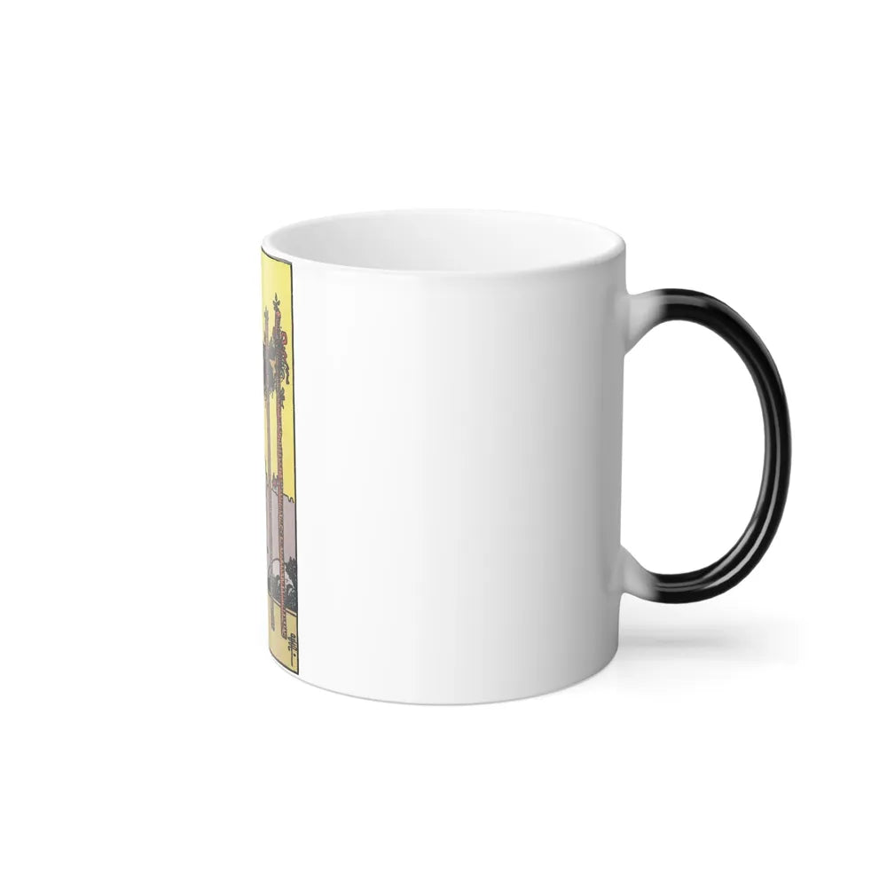 The 4 of Wands (Tarot Card) Color Changing Mug 11oz-Go Mug Yourself