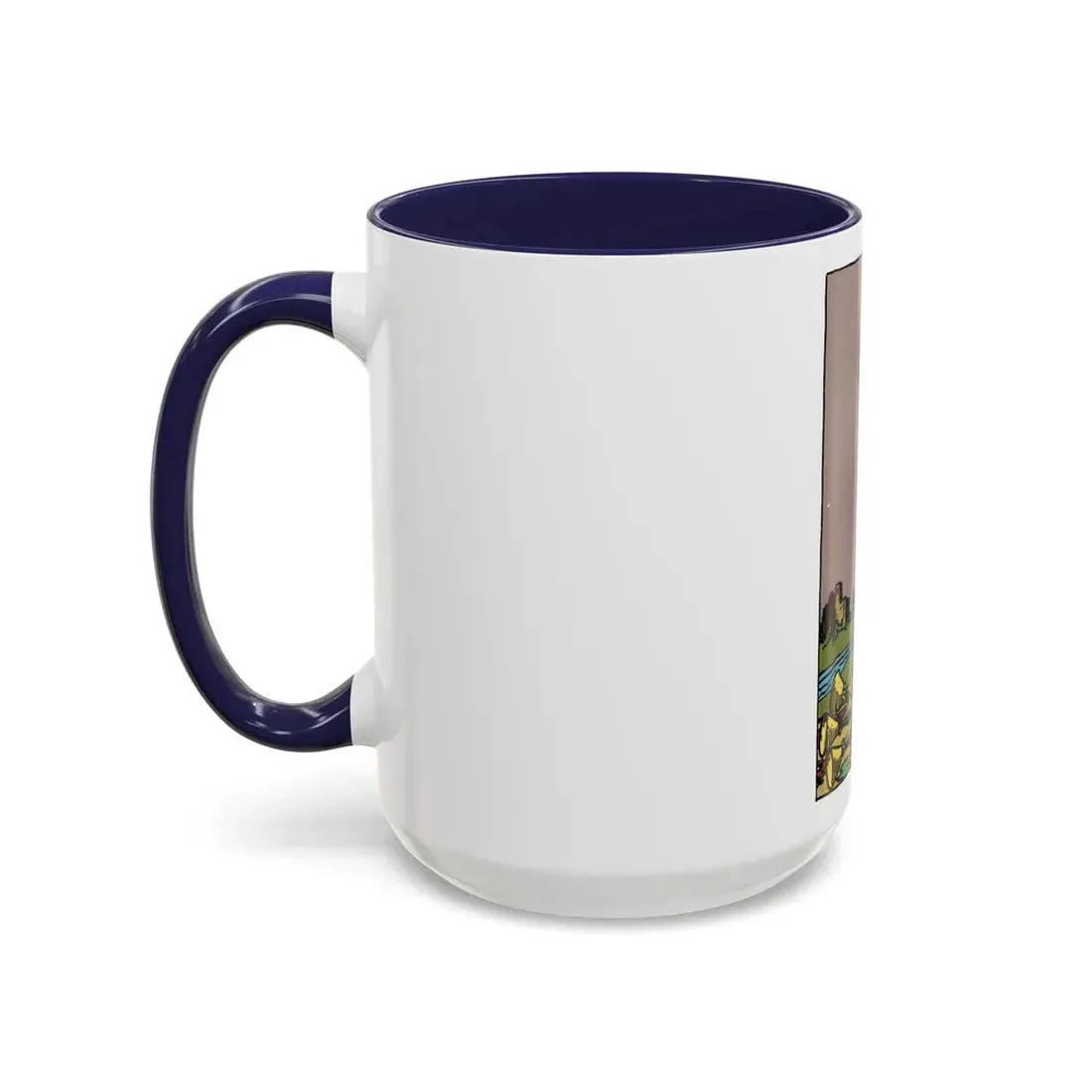 The 5 of Cups (Tarot Card) Accent Coffee Mug - Go Mug Yourself