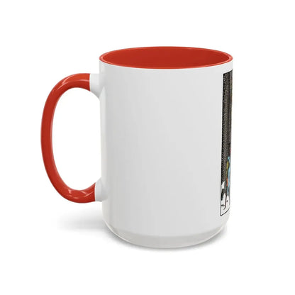 The 5 of Pentacles (Tarot Card) Accent Coffee Mug - Go Mug Yourself