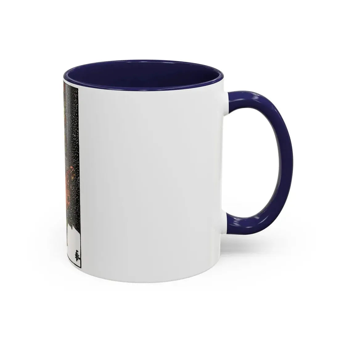 The 5 of Pentacles (Tarot Card) Accent Coffee Mug - Go Mug Yourself