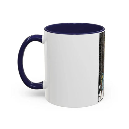 The 5 of Pentacles (Tarot Card) Accent Coffee Mug - Go Mug Yourself