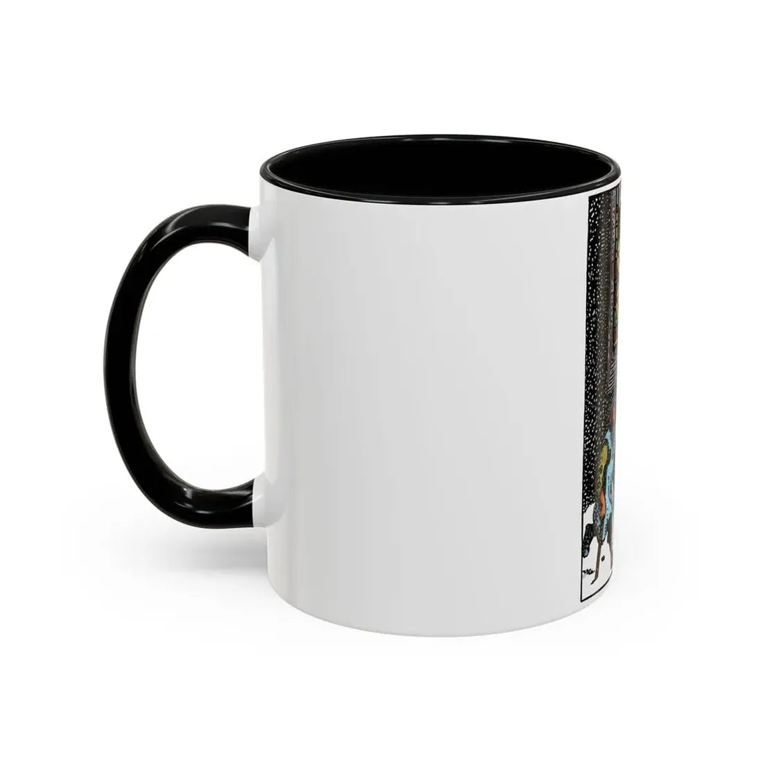 The 5 of Pentacles (Tarot Card) Accent Coffee Mug - Go Mug Yourself