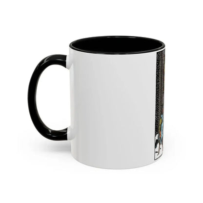 The 5 of Pentacles (Tarot Card) Accent Coffee Mug - Go Mug Yourself