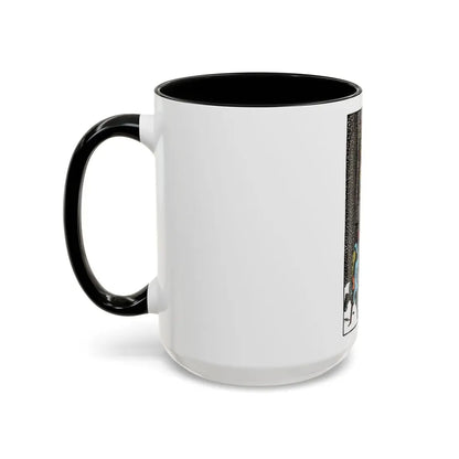 The 5 of Pentacles (Tarot Card) Accent Coffee Mug - Go Mug Yourself