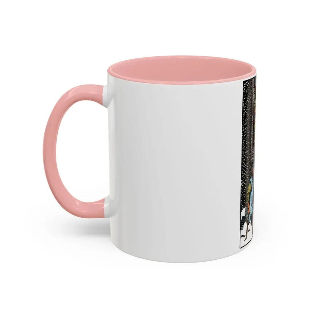 The 5 of Pentacles (Tarot Card) Accent Coffee Mug - Go Mug Yourself