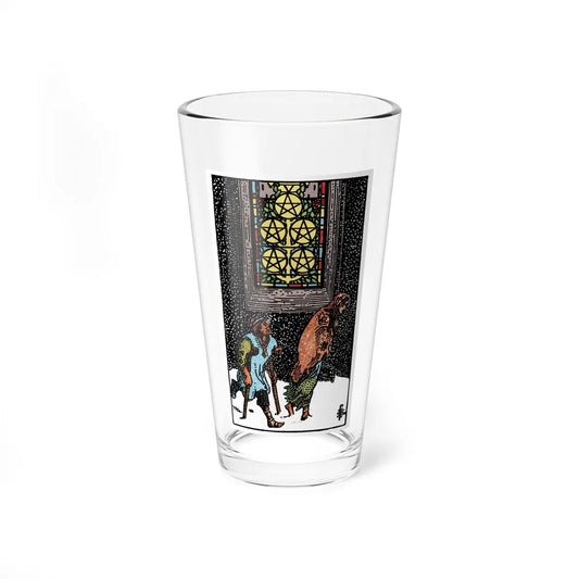 The 5 of Pentacles (Tarot Card) Pint Glass 16oz-16oz-Go Mug Yourself