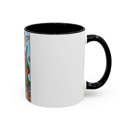 The 5 of Swords (Tarot Card) Accent Coffee Mug - Go Mug Yourself