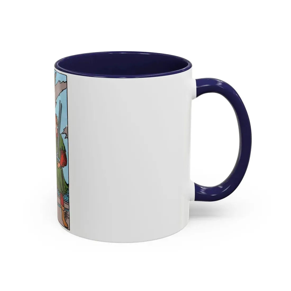 The 5 of Swords (Tarot Card) Accent Coffee Mug - Go Mug Yourself